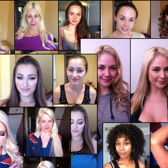 If you're like me, you think most of these women look great without makeup (or clothes)
